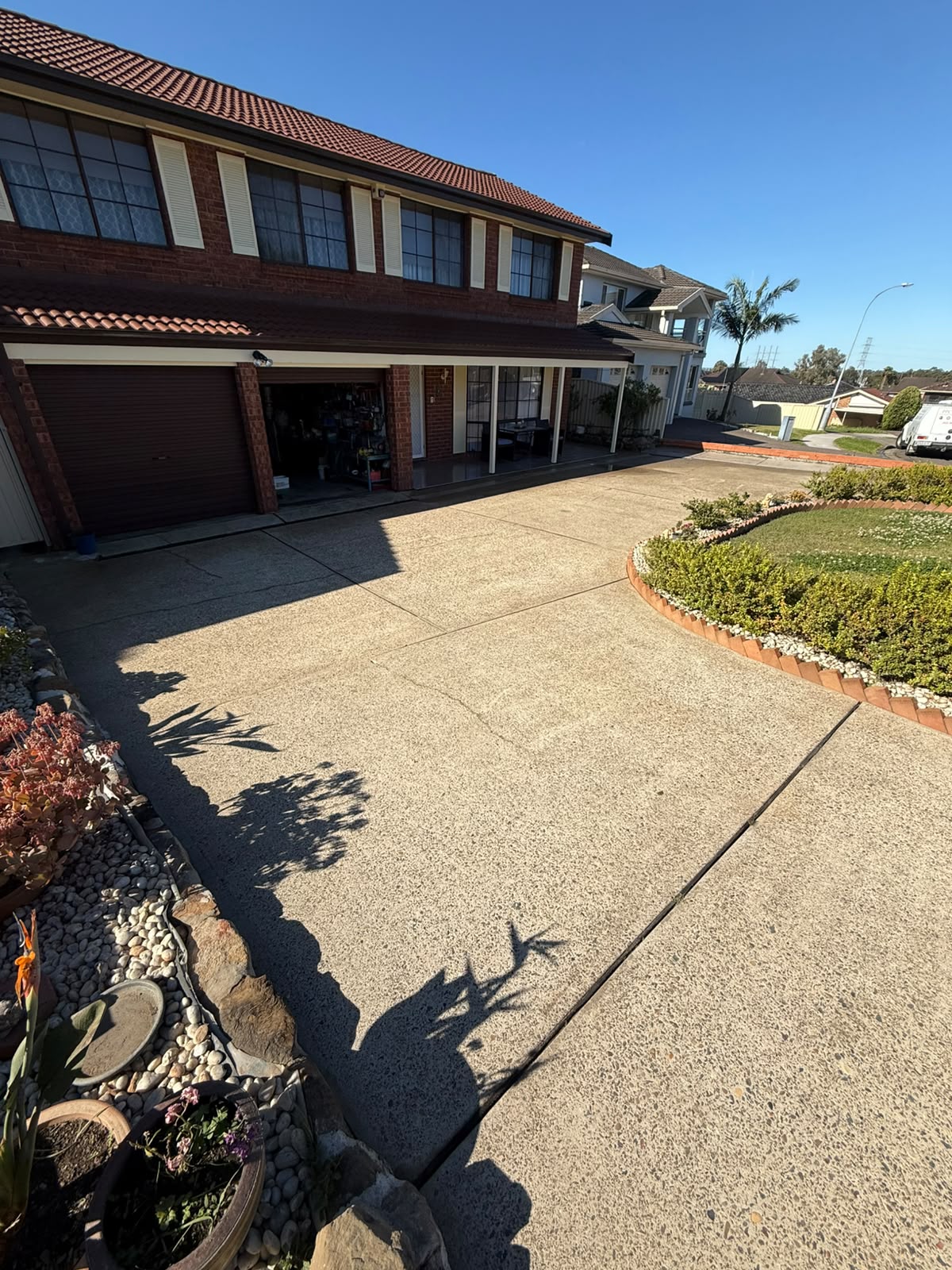 Residential Driveway — after cleaning