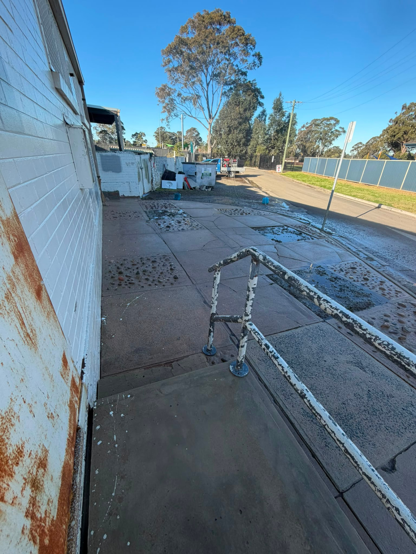 Commercial Entry & Ramp — after cleaning